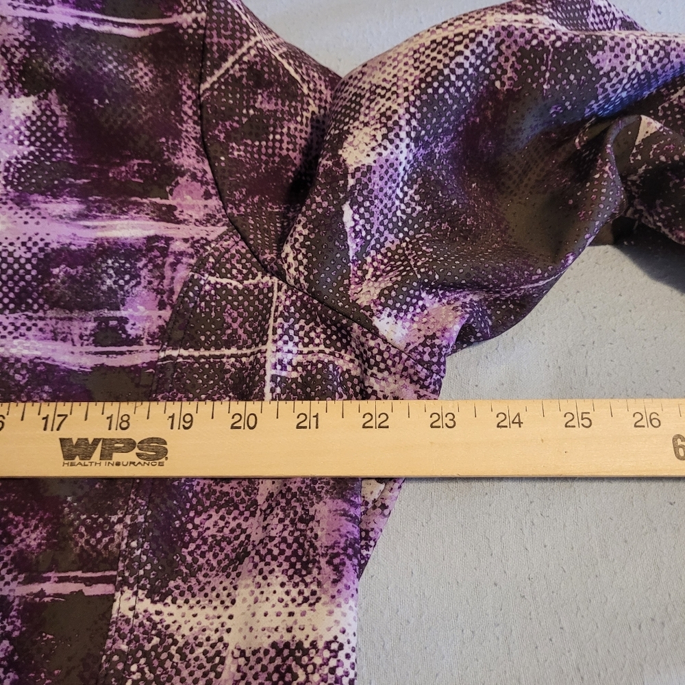 XERSION Performancewear Womens Purple Print Softshell Long Sleeve Jacket Size Xl - Picture 7 of 8